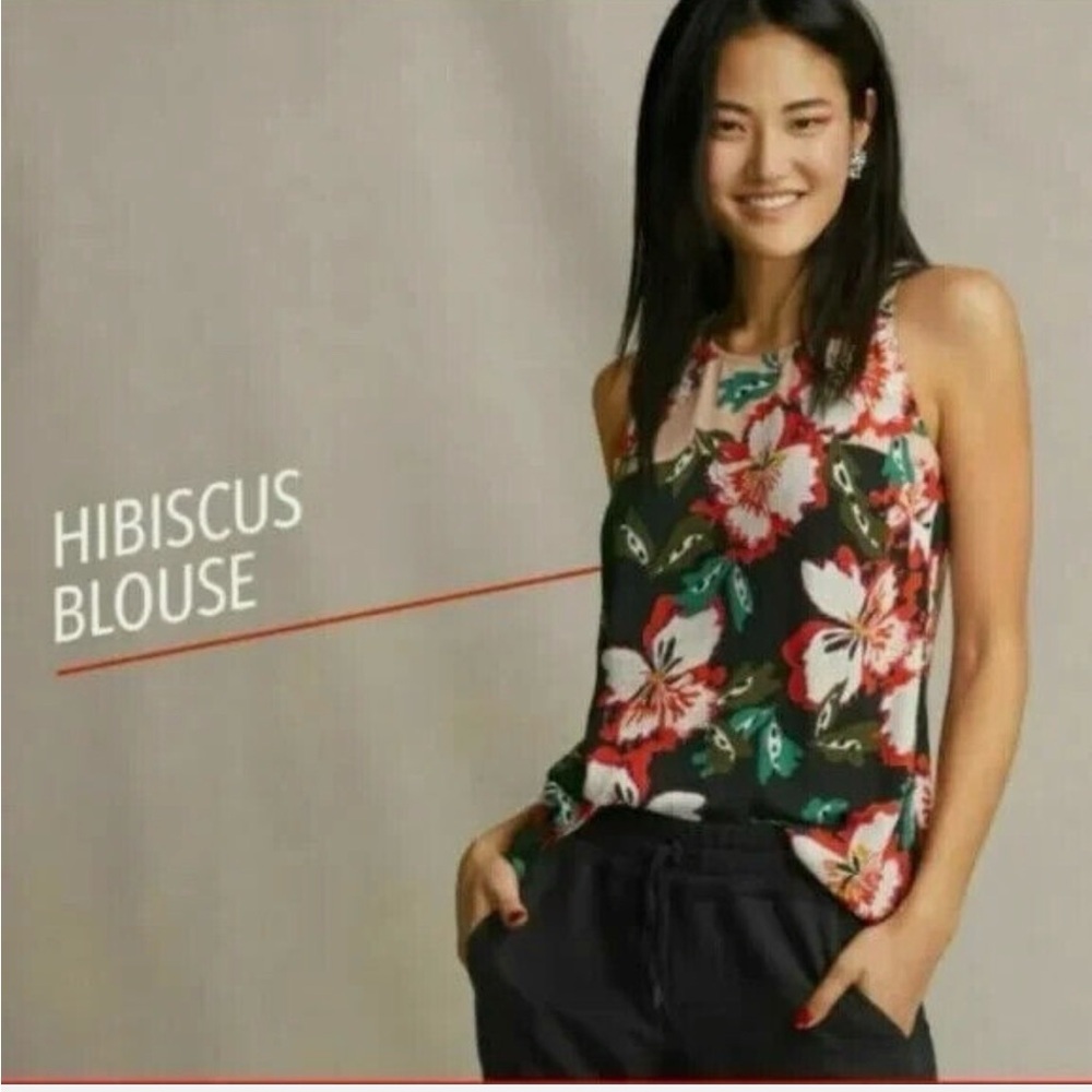 CAbi Hibiscus Blouse